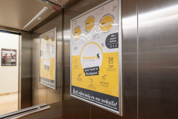 Our elevators aren't just a ride up—they're a canvas for your travel stories