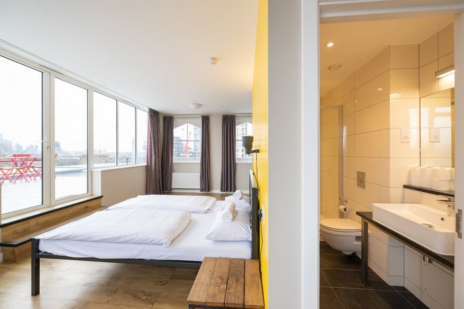 Enjoy a stunning london view from the comfort of Wombat's Hostel London's private rooms