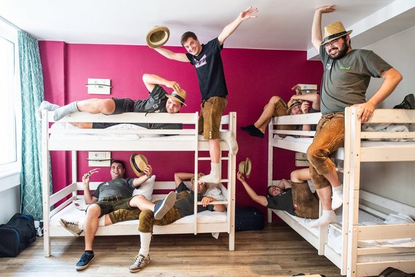 Experience Joyful Camaraderie: Lively Dorms at Wombat's Hostel Munich Hauptbahnhof