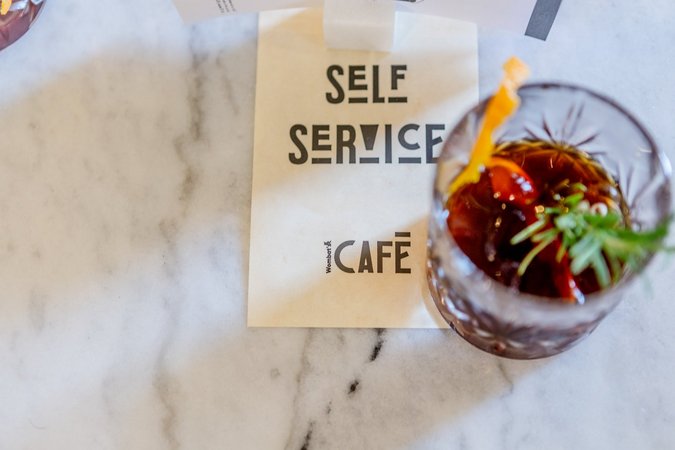 Convenient Self-Service Café Experience at Wombat's City Hostel