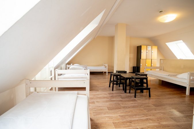 friendly 8 bed dorm rooms Wombat's hostel vienna
