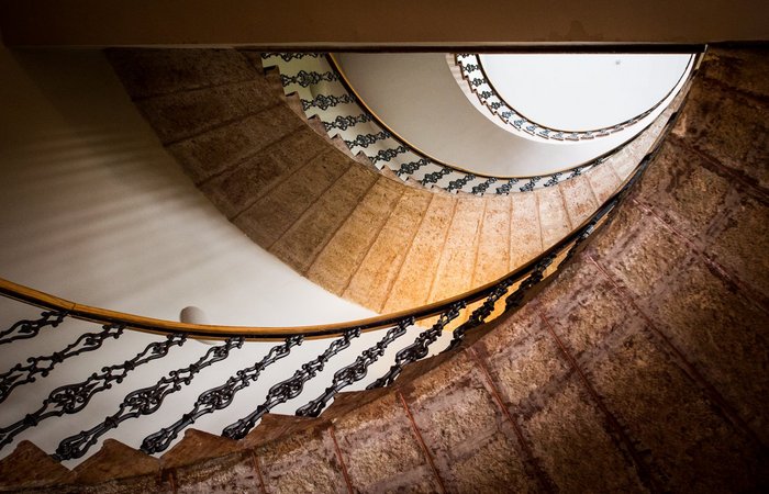 Ascend into the heart of Wombat's Budapest through our iconic spiral staircase