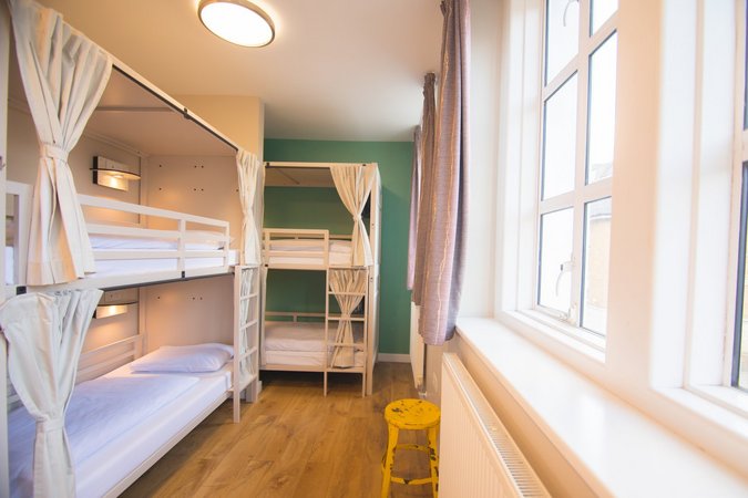 Stay in our homely dorm rooms with comfortable bunks and large windows
