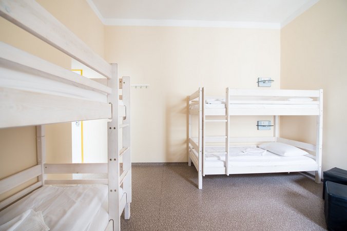 Multi-bed-dorm at Wombat's city hostel budapest